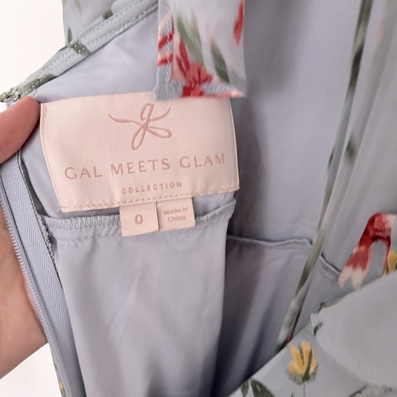 GAL MEETS GLAM - rare Ella Dress - Excellent condition (grey/blue floral) - Picture 6 of 14